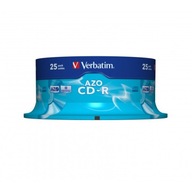 VERBATIM CD-R 700MB 80min torta 25ks AZO Crystal!!