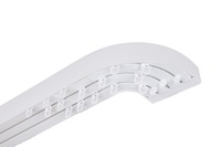 Záclonová tyč 3 Stropná lišta PVC III 220 sady COVER ARCH