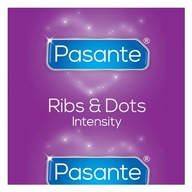 PASANTE RIBS & DOTS CONDOMS 100 KS