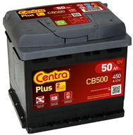 CENTRA PLUS BATÉRIA 50 AH, 450 A, CB 500