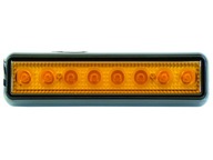 Výstražná lampa 8 LED napájanie 20 cm 12V 24V Kohút