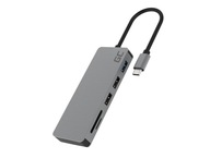 HUB USB-C 7v1 USB-C PD adaptér 2x USB microSD HDMI