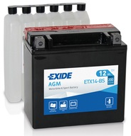 Motobatéria Exide ETX14-BS, YTX14-BS