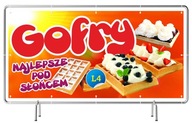 Ready Banner REKLAMA 2mx1m - Waffles fody Dezerty