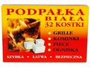 BIELY podpaľovač do krbového grilu 32 kociek