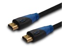 HDMI-HDMI kábel 1,5m 4K v1.4 Ether opletený Štetín