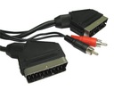 EURO - EURO SCART kábel 1,5 m. + 2x RCA RCA 5m.