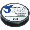 DAIWA J-BRAID X4 TMAVO ZELENÁ – 0,15 MM 135 M