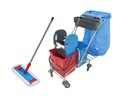 SET SPARK upratovací vozík 2x20l + mop 40CM