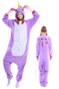 ONESIE JEDNOROŽEC TEPLÁ KIGURUMI JEDNOROŽENÉ PYŽAMY FIALOVÉ JEDNOROŽEC L