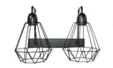 Retro loft nástenné svietidlo Edison 2x60W LED