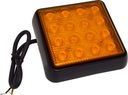 LAMPA 16 LED ORANŽOVÁ SMD 12v 24V