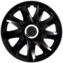 Black and Silver Drift Hubcaps r 14 4 ks BYDGOSZCZ