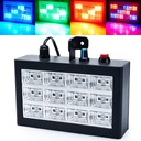 FAREBNÝ STROBESKOP DISCO RGB DISCO LIGHT 12LED ZVUKOVÝ SENZOR