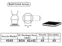 Spájkovacia hubica pre HotAir BGA stanicu 42x42 4343