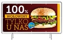 Banner REKLAMA Nápis 2,5x1,25m - Hovädzí Burger