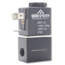 GRUN SYSTEM 220V 1,5W solenoidový ventil s káblom moc