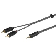 Kábel Small Jack 3,5 mm - 2xRCA 1,5 m zlatý 100% OFC Hi-End Vivanco Store W-wa