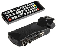 DEKODÉR TV TUNER DVB-T2 HEVC H.265 FULL HD MINI TYČ SADA DIAĽKOVÝCH BATÉRIÍ