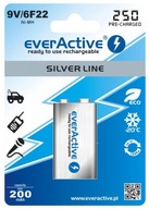 1 ks everActive 6F22 9V 250mAh R2U batéria!