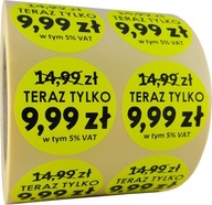 Ø50mm okrúhle cenovky tlačené menovky značiek