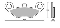 Zosilnené brzdové platničky CF MOTO CFMOTO X7 X8