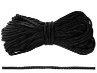 Univerzálne ROPE LINKA Survival 15m 3mm Nylon ČIERNA