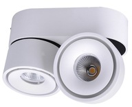 Bodové LED bodové svetlo dvojité stmievateľné 2x9W biele