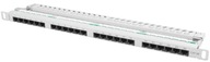 PATCH PANEL 24 PORT 0,5U CAT.5E UTP GREY LANBERG