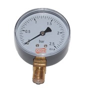 Manometer 2,5 bar GOSHE fi 63 mm manometer spodný