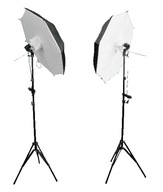 SET OSVETLENÍ 2x125W=1200W + SOFTBOXY 84cm