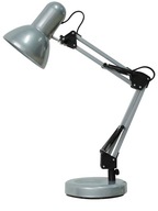 Stolná lampa školská lampa E27 SILVER