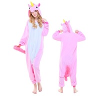 ONESIE JEDNOROŽEC TEPÁLKY KIGURUMI ŠATY PYŽAMÁ RUŽOVÉ JEDNOROŽEC RUŽOVÉ XL