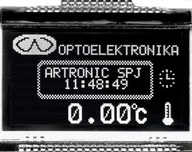 ART LCD 128x64-CF COG LED W/KK 3V s DOTYKOVÝM PANELOM