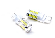 LED ŽIAROVKA T20 7443 W21 / 5W 12-24v S OBJEKTÍVOM!