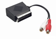 SCART adaptér wt - SCART gn + 2x Cinch RCA THOMSON