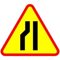 Dopravná značka zužujúca cestu A 12c 75cm