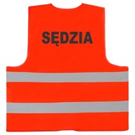 ORANŽOVÁ CESTNÁ VESTA S POKYNOM ROZHODCU - 3XL