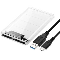 VRECKOVÉ POUZDRO SATA 2,5 DISK USB-C 3.1 až USB 3.0