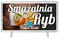 Reklamný banner 3x1m - Fish Fry Vývesný štít INZERCIA