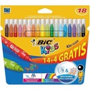 Popisovače 14+4 farieb KID COULEUR BIC