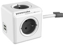 PowerCube predlžovací kábel 4 zásuvky 2xUSB 1,5 m