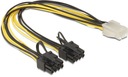 6-PIN na 2x 8-PIN PCI-Express KÁBLOVÝ ROZBOČOVAČ