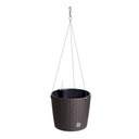 Závesný kvetináč + RATTAN závlaha 25,5xv22cm