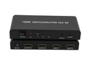 Switch Splitter HDMI 2x2 3D MATRIX 2/2 diaľkový ovládač Wwa