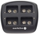 EVERACTIVE NC109 nabíjačka pre 9V batérie 6F22