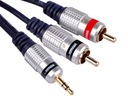 KÁBEL Jack x 2 RCA 1M KVALITNÝ JACK-2X CINCH digitálny