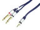 JACK 3,5mm STEREO pripojenie na 2xJACK 6,3MONO 1,5m