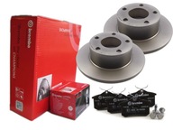 BREMBO ZADNÉ DISKY + DLOŽKY VW PASSAT B5 B5FL 245MM