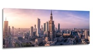 OBRAZ WARSZAWA PANORAMA 100x40 NA PŁÓTNIE